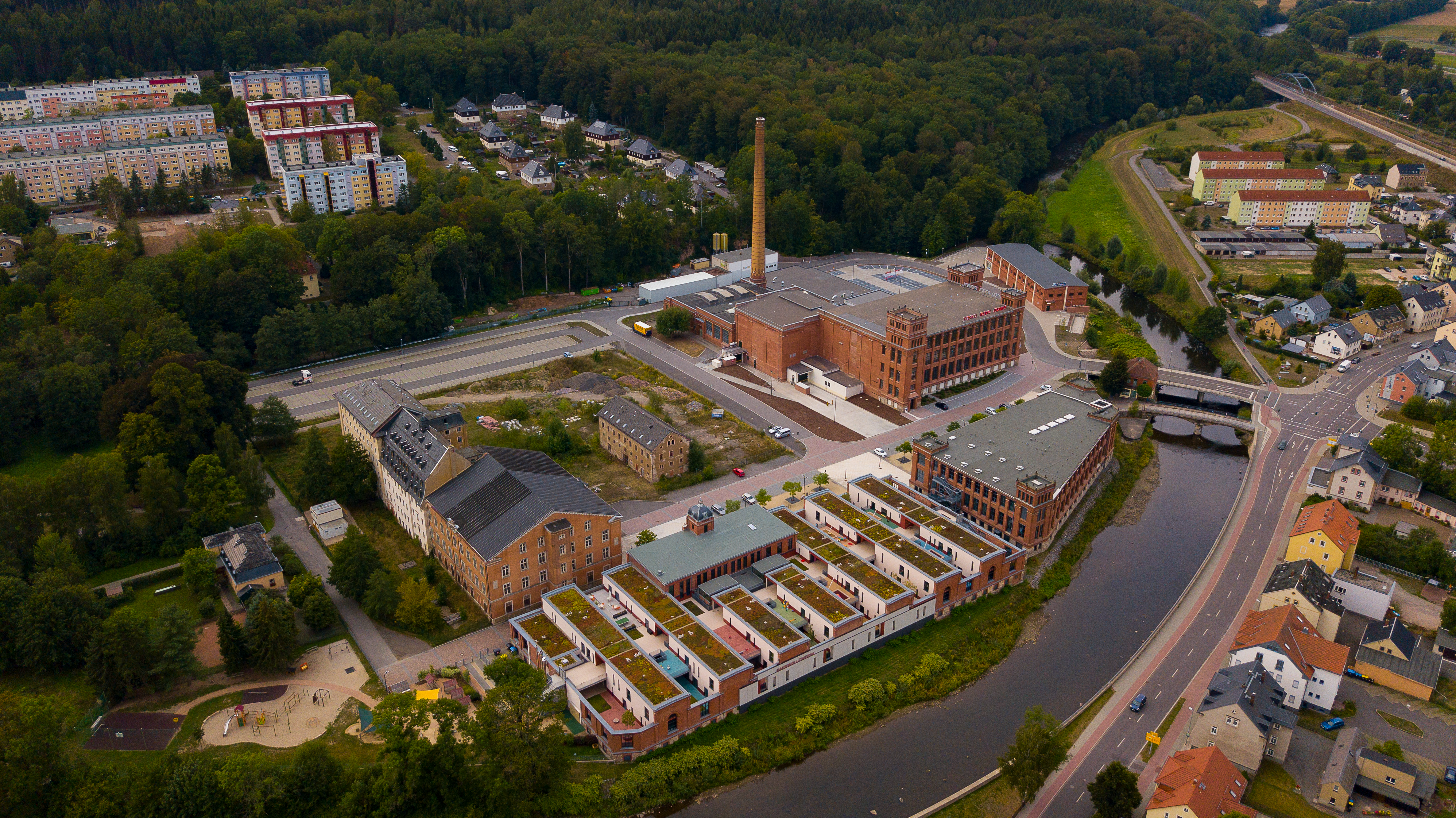 Planungen für Unternehmen Baumwolle Flöha Stadtplanungsbüro Büro für Städtebau GmbH Chemnitz