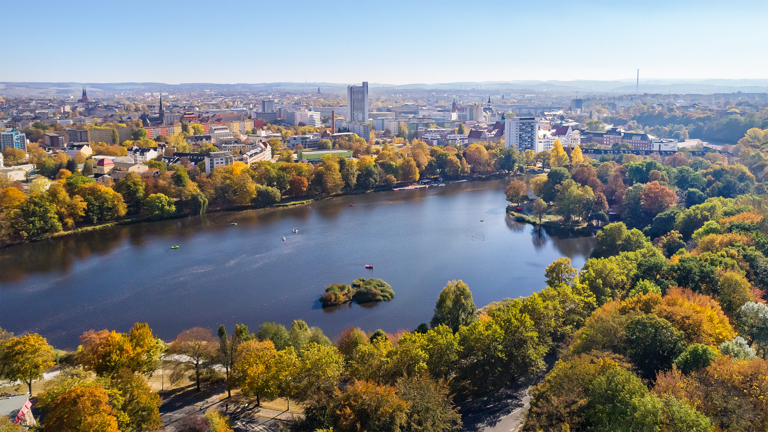 Schlossteich Chemnitz Stadtökologie Klimawandel Vivian Weber Büro für Städtebau GmbH Chemnitz