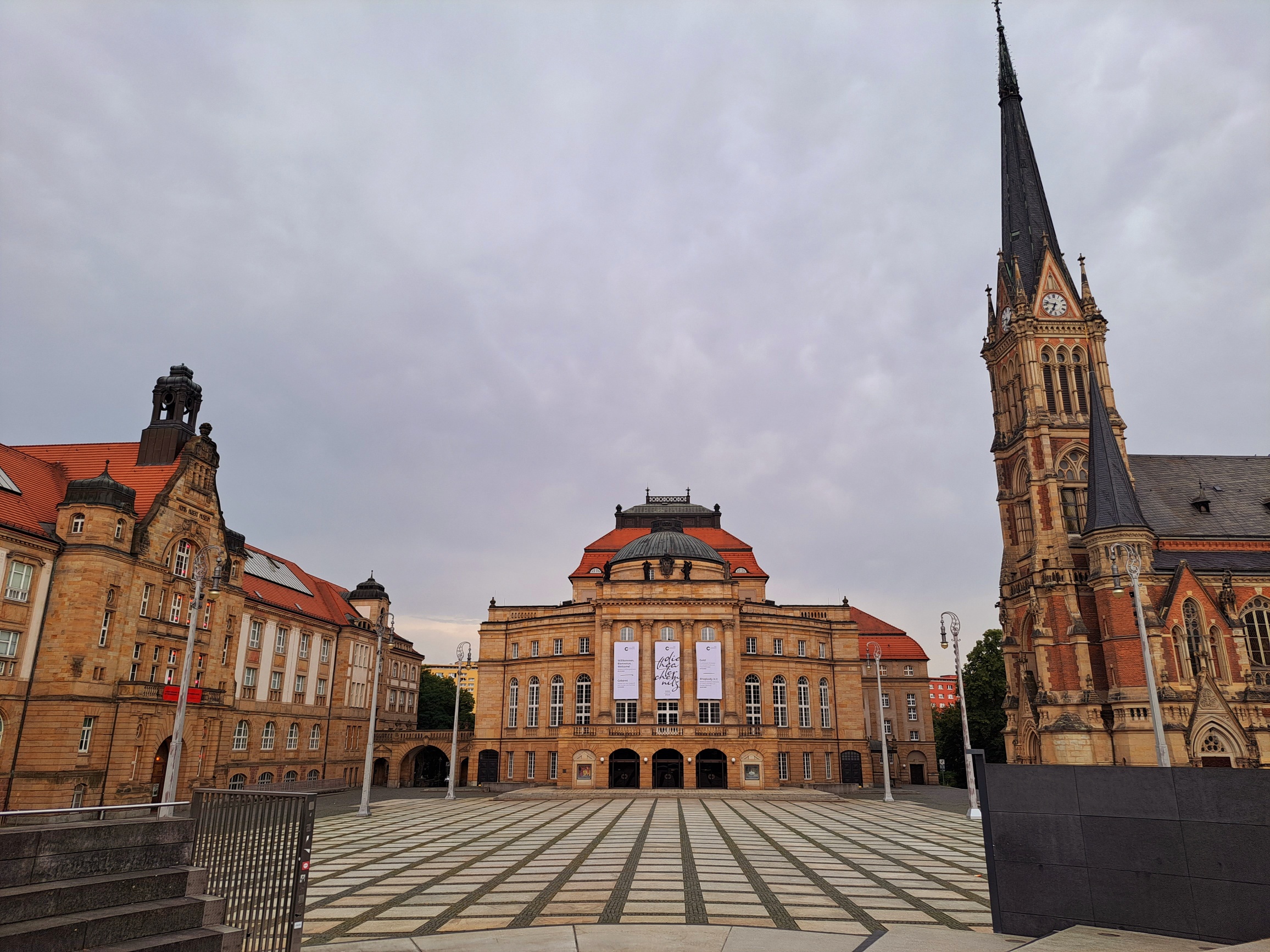Chemnitzer Theaterplatz Opernhaus Kunstsammlungen Chemnitz Petrikirche Chemnitzer Hof Büro für Städtebau GmbH Chemnitz