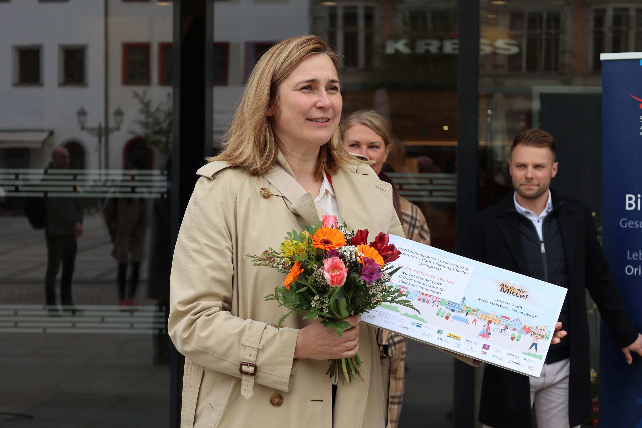 Zwickau Ab in die Mitte Sonderpreis Oberbürgermeisterin Constance Arndt Baubürgermeisterin Silvia Queck Büro für Städtebau GmbH Chemnitz Thomas Naumann